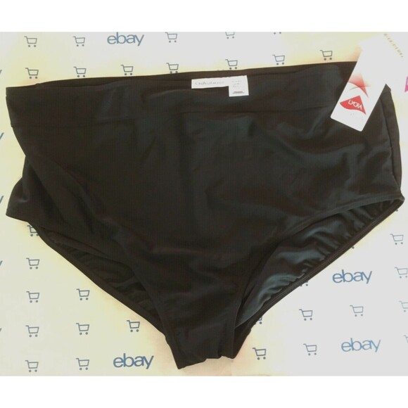 CROFT & BARROW sz 26W NEW with Tags Black Swimsuit Bottom Tummy Slimmer Plus - Picture 1 of 5